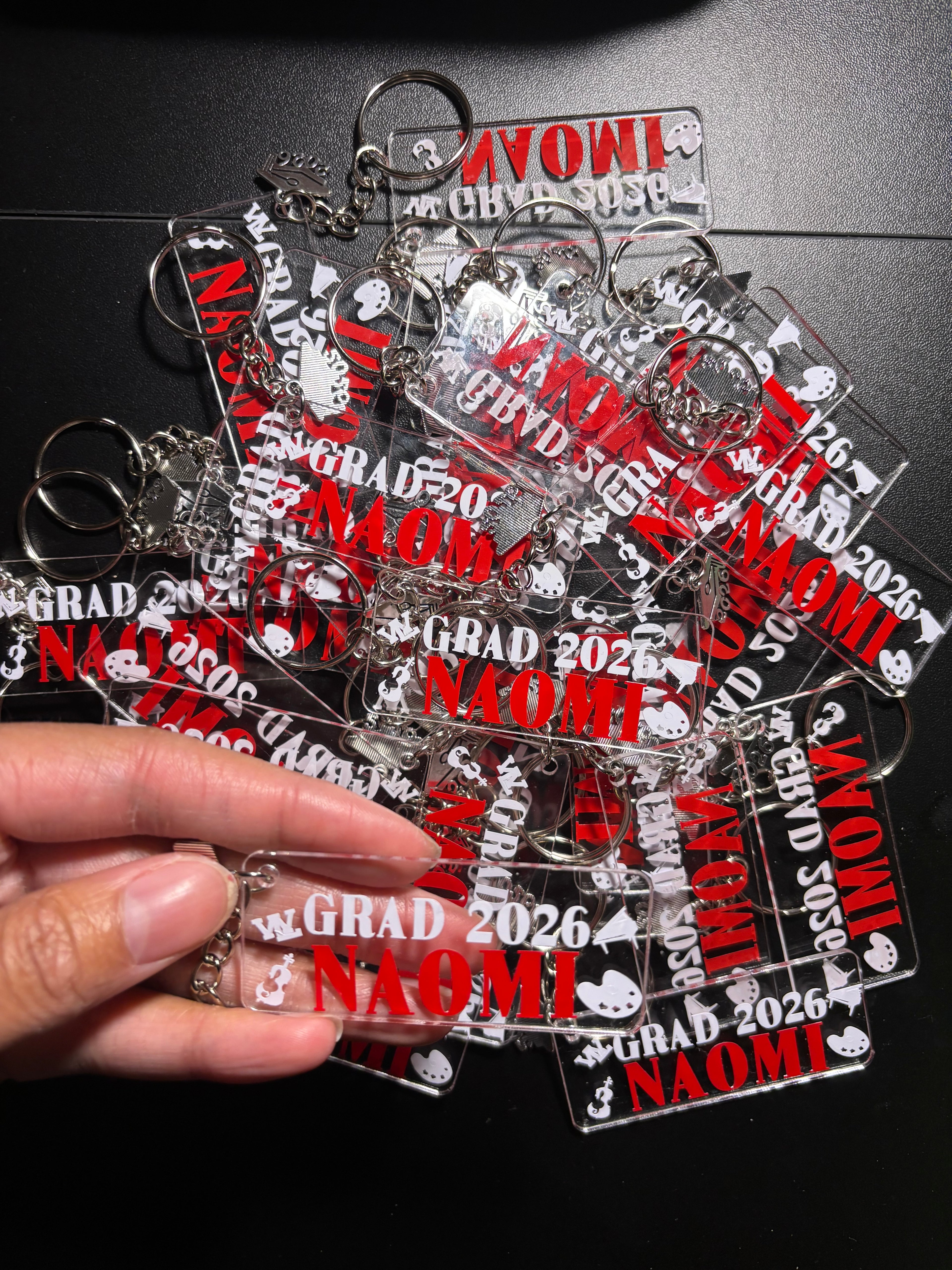 Custom Grad Keychains