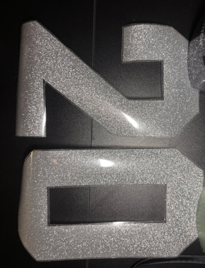 Custom Heat Transfer Vinyl Jersey Numbers